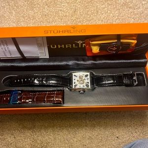 Stuhrling Original Chariot Square Automatic 389.33151 Men's Watch